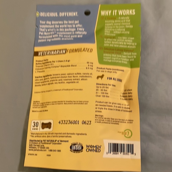 Pet Naturals of Vermont Dog Pet Naturals Of Vermont Calming Treat